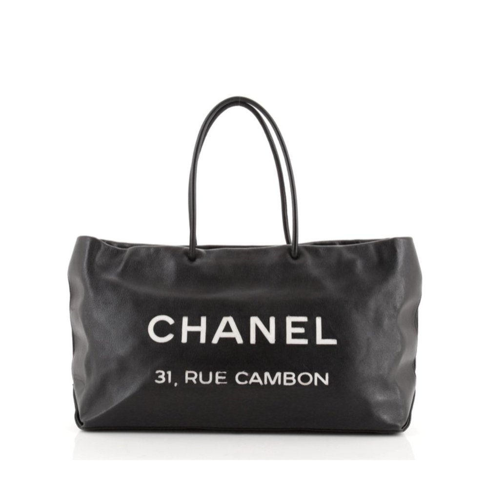 PRELOVED Vintage Chanel Essential 31 Rue Black Cambon Leather Medium Tote